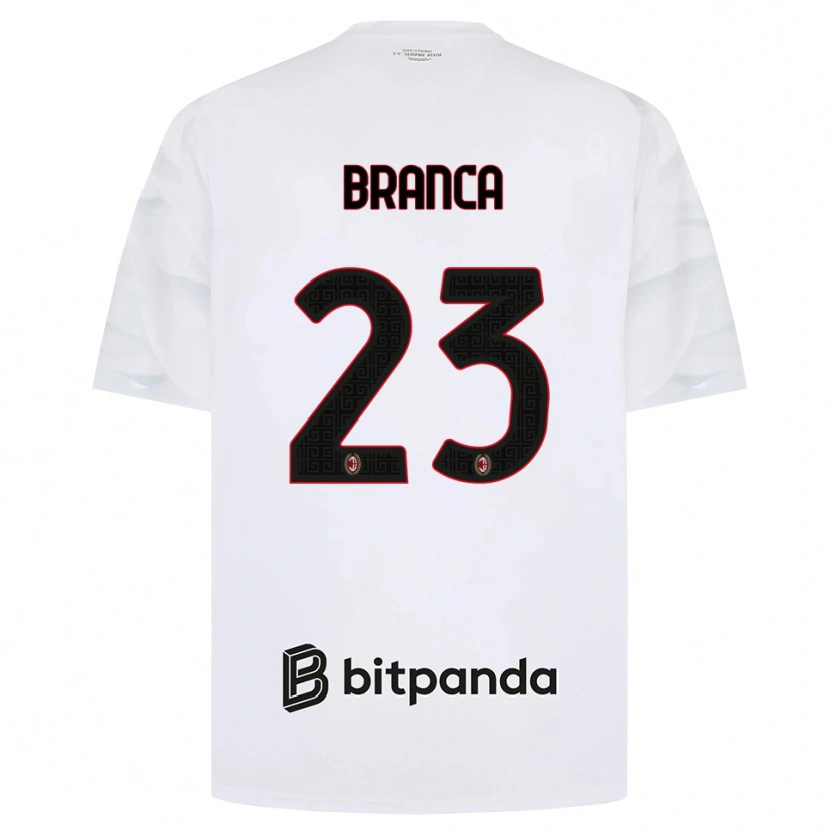 Danxen Kinderen Simone Branca #23 Wit Rood Zwart Uitshirt Uittenue 2026/27 T-Shirt België