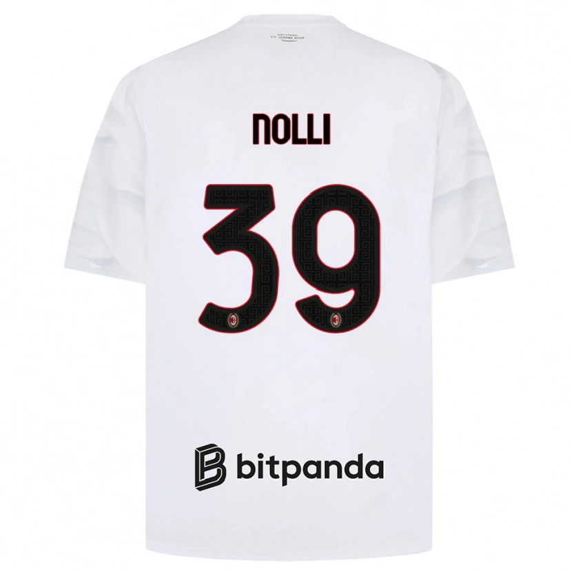 Danxen Kinderen Luca Nolli #39 Wit Rood Zwart Uitshirt Uittenue 2026/27 T-Shirt België