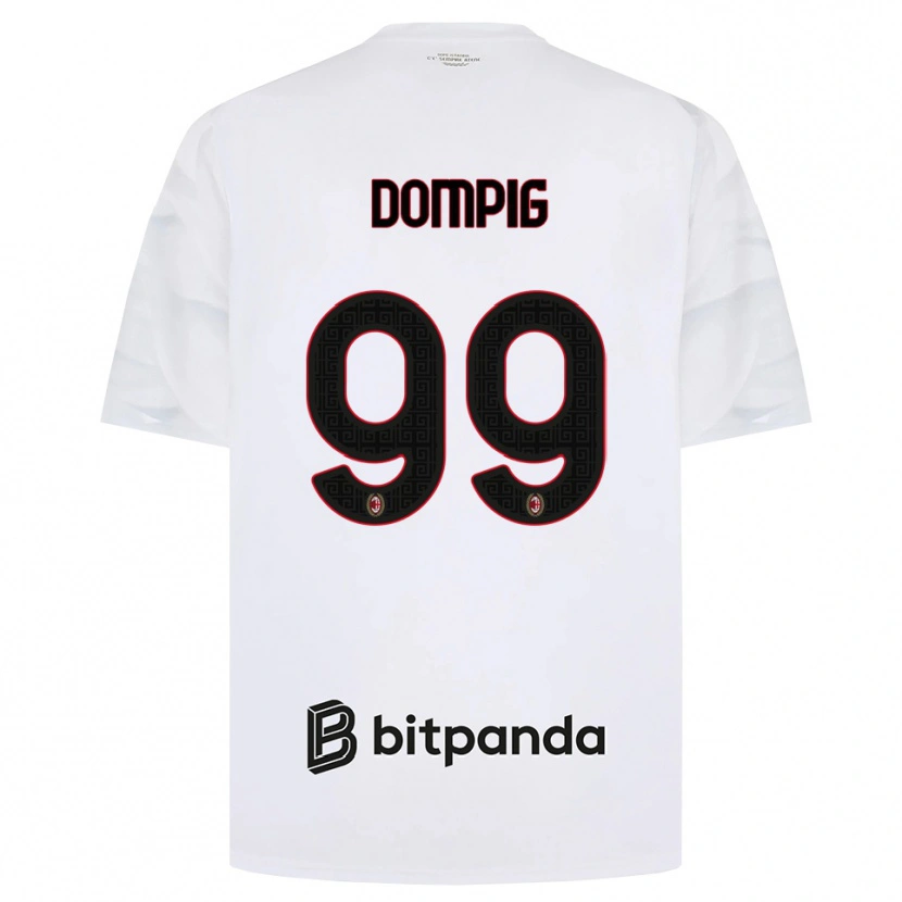 Danxen Kinderen Chanté Dompig #99 Wit Rood Zwart Uitshirt Uittenue 2026/27 T-Shirt België