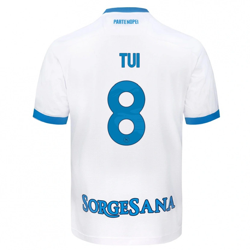 Danxen Kinderen Sara Tui #8 Wit Hemelsblauw Uitshirt Uittenue 2026/27 T-Shirt België