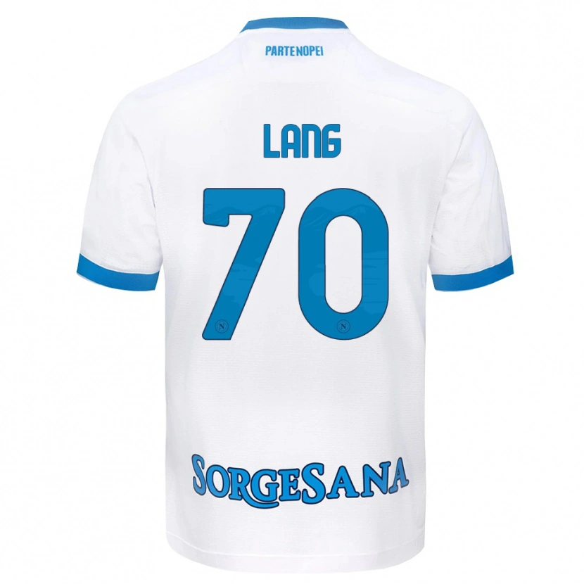 Danxen Kinderen Noa Lang #70 Wit Hemelsblauw Uitshirt Uittenue 2026/27 T-Shirt België