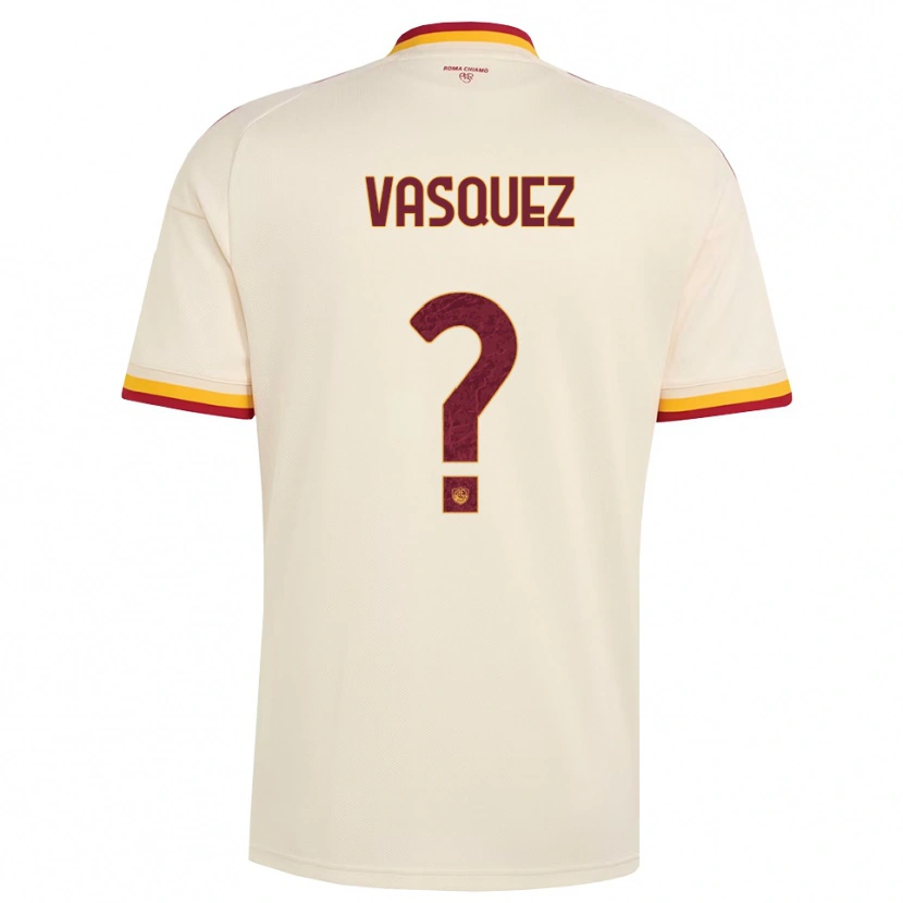Danxen Kinderen Devis Vásquez #0 Champagne Rood Geel Uitshirt Uittenue 2026/27 T-Shirt België