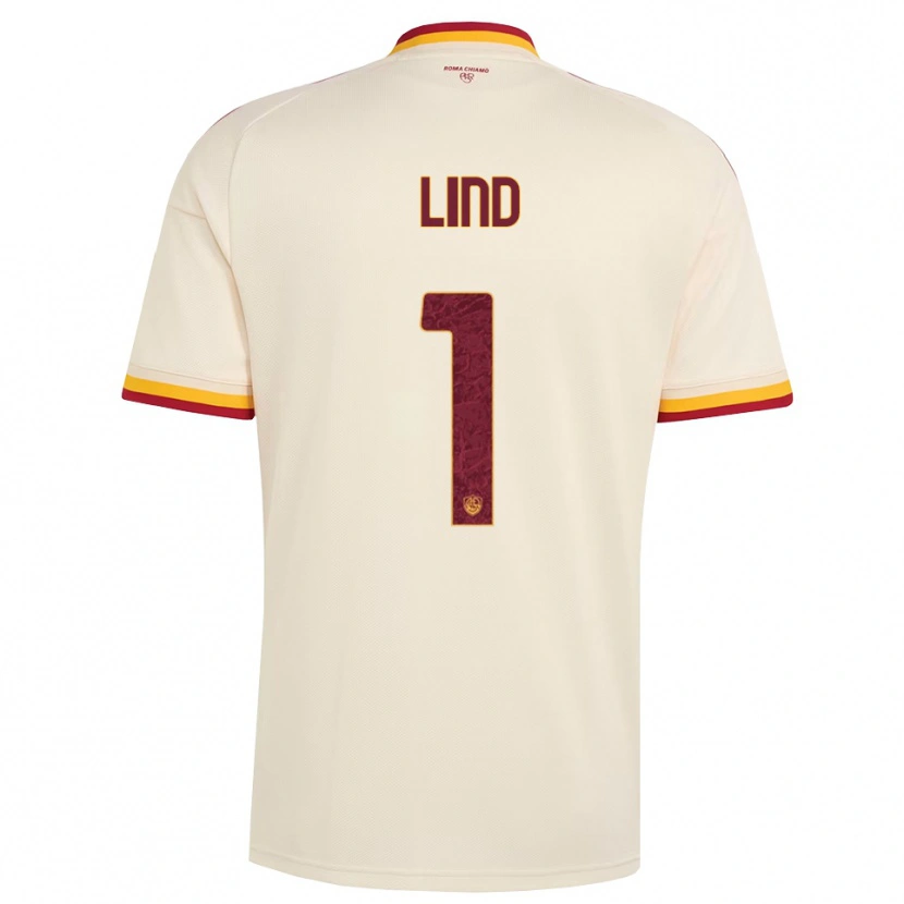 Danxen Kinderen Emma Lind #1 Champagne Rood Geel Uitshirt Uittenue 2026/27 T-Shirt België