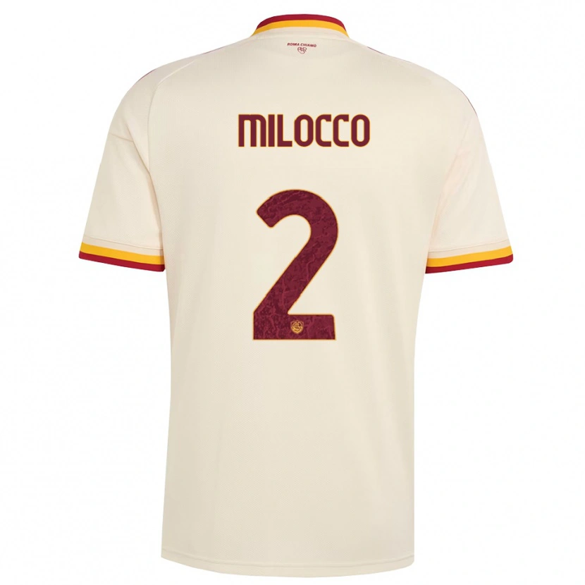 Danxen Kinderen Matias Milocco #2 Champagne Rood Geel Uitshirt Uittenue 2026/27 T-Shirt België