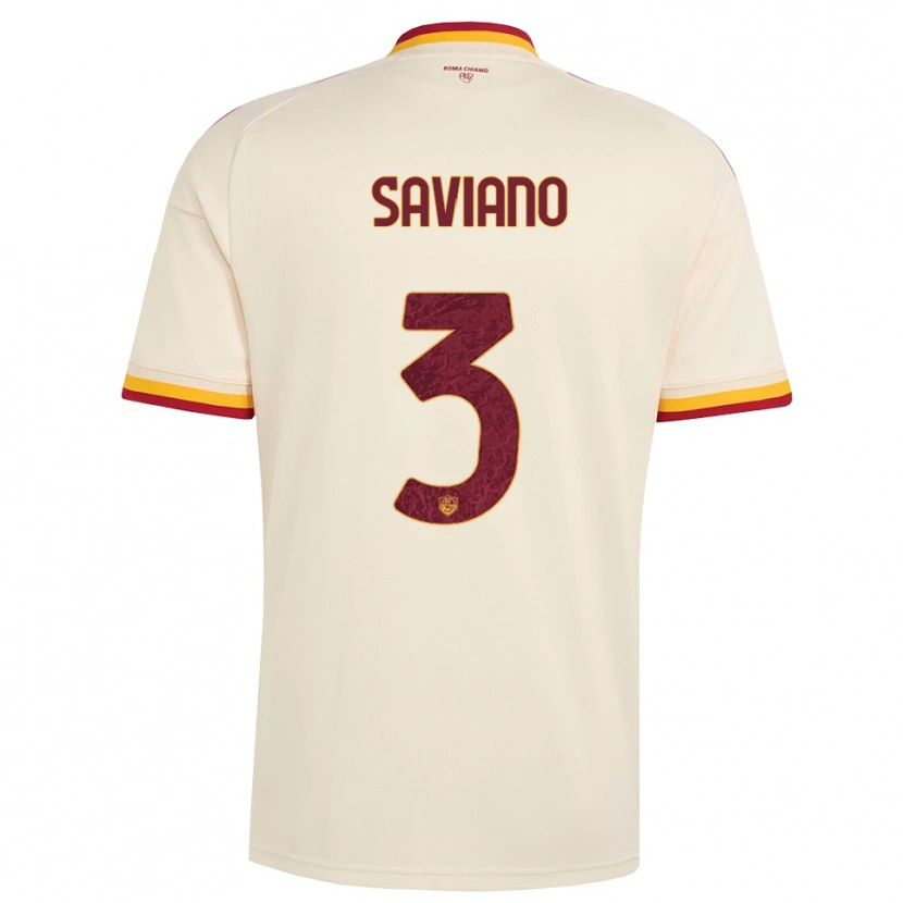 Danxen Kinderen Giuseppe Saviano #3 Champagne Rood Geel Uitshirt Uittenue 2026/27 T-Shirt België