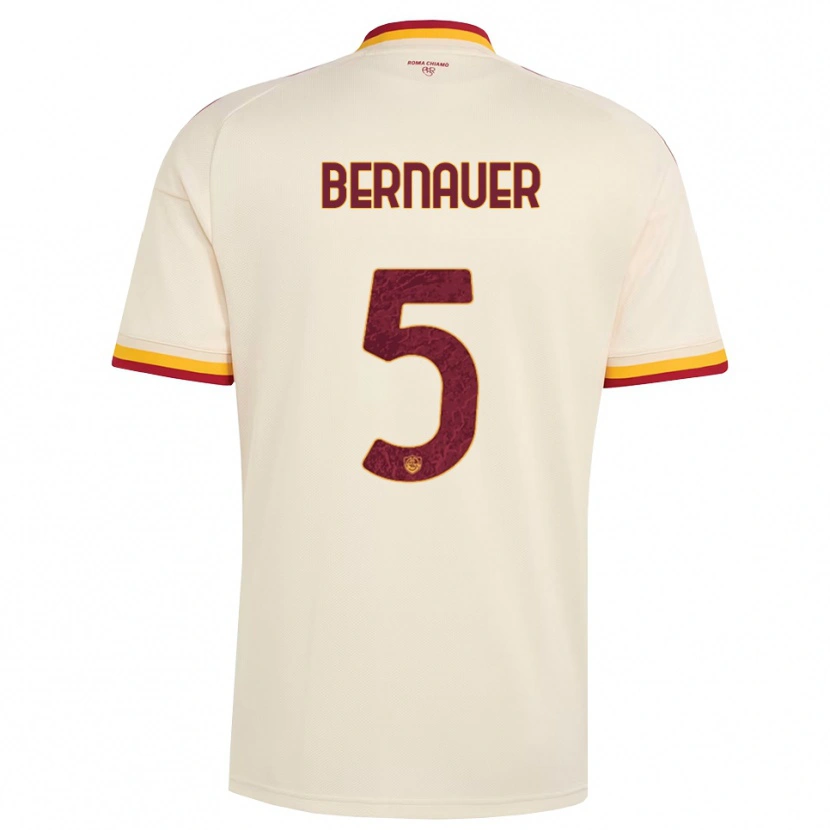 Danxen Kinderen Vanessa Bernauer #5 Champagne Rood Geel Uitshirt Uittenue 2026/27 T-Shirt België