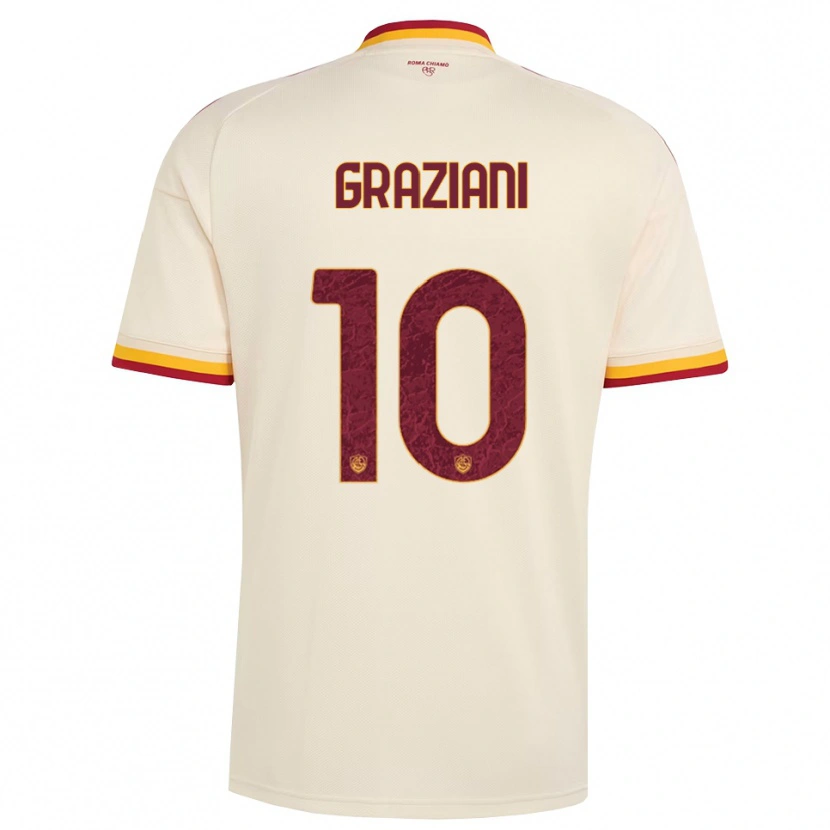 Danxen Kinderen Leonardo Graziani #10 Champagne Rood Geel Uitshirt Uittenue 2026/27 T-Shirt België