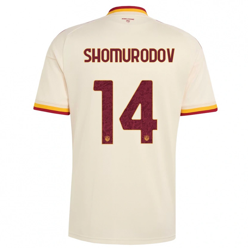 Danxen Kinderen Eldor Shomurodov #14 Champagne Rood Geel Uitshirt Uittenue 2026/27 T-Shirt België