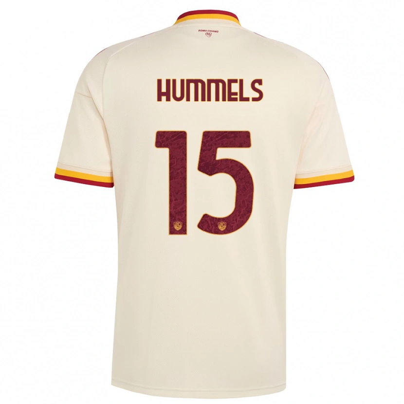 Danxen Kinderen Mats Hummels #15 Champagne Rood Geel Uitshirt Uittenue 2026/27 T-Shirt België