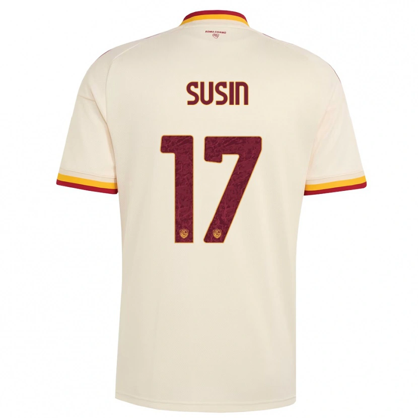 Danxen Kinderen Flavio Susin #17 Champagne Rood Geel Uitshirt Uittenue 2026/27 T-Shirt België