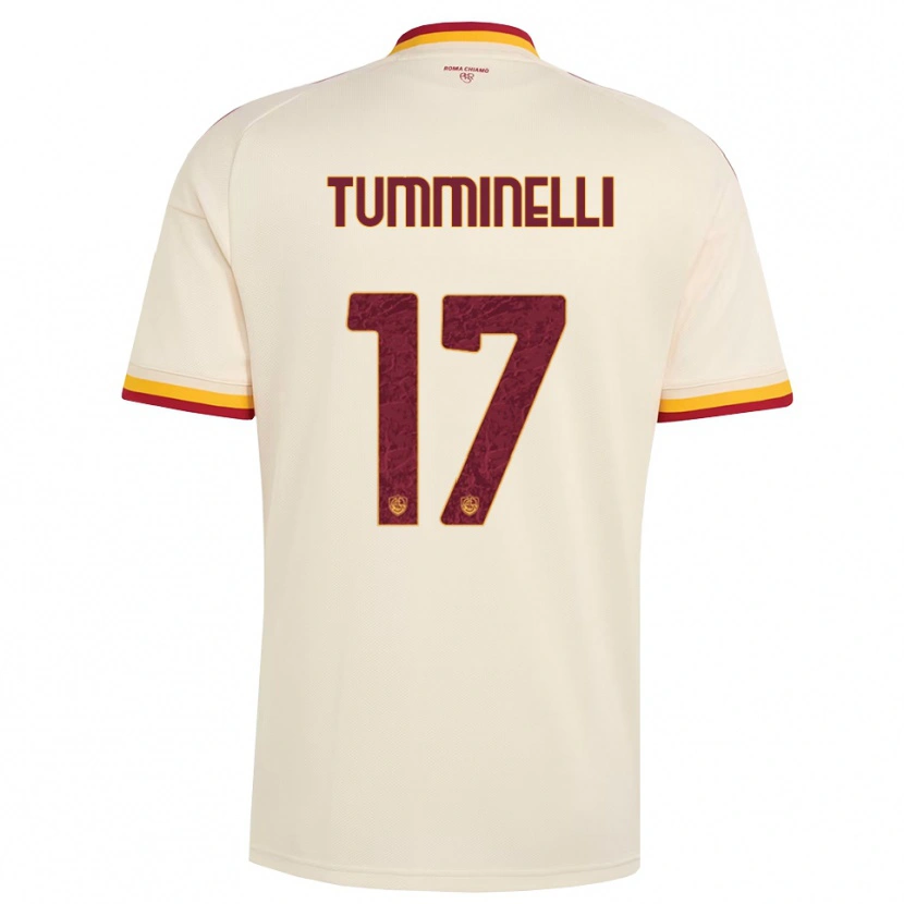 Danxen Kinderen Gianmarco Tumminelli #17 Champagne Rood Geel Uitshirt Uittenue 2026/27 T-Shirt België