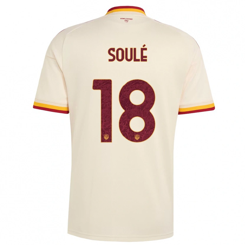 Danxen Kinderen Matías Soulé #18 Champagne Rood Geel Uitshirt Uittenue 2026/27 T-Shirt België