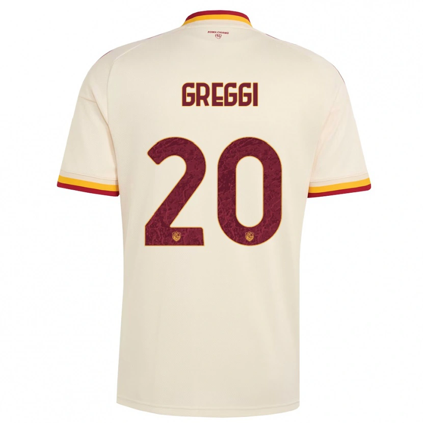 Danxen Kinderen Giada Greggi #20 Champagne Rood Geel Uitshirt Uittenue 2026/27 T-Shirt België