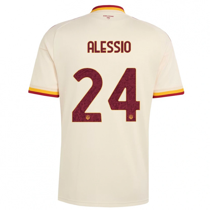 Danxen Kinderen Filippo Alessio #24 Champagne Rood Geel Uitshirt Uittenue 2026/27 T-Shirt België
