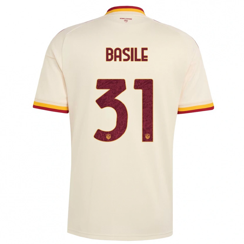 Danxen Kinderen Filippo Basile #31 Champagne Rood Geel Uitshirt Uittenue 2026/27 T-Shirt België