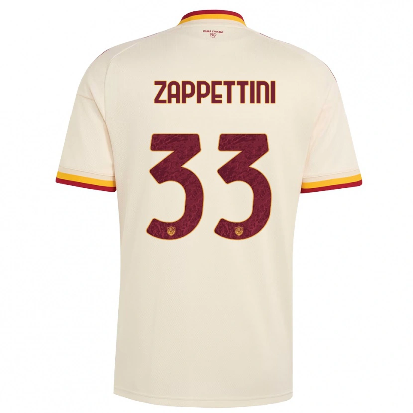 Danxen Kinderen Sara Zappettini #33 Champagne Rood Geel Uitshirt Uittenue 2026/27 T-Shirt België