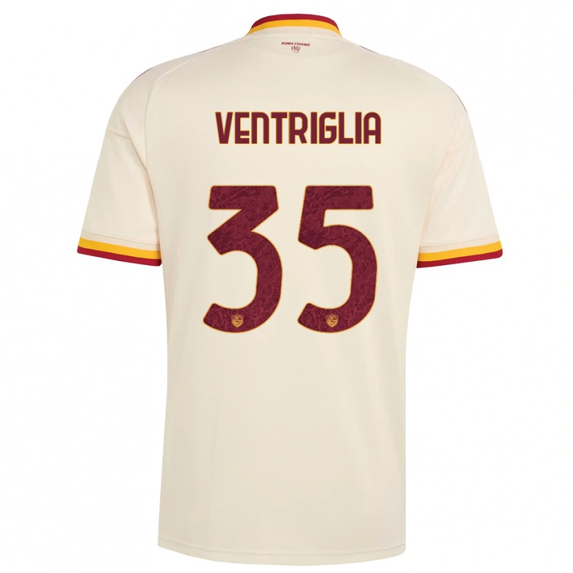 Danxen Kinderen Rosanna Ventriglia #35 Champagne Rood Geel Uitshirt Uittenue 2026/27 T-Shirt België