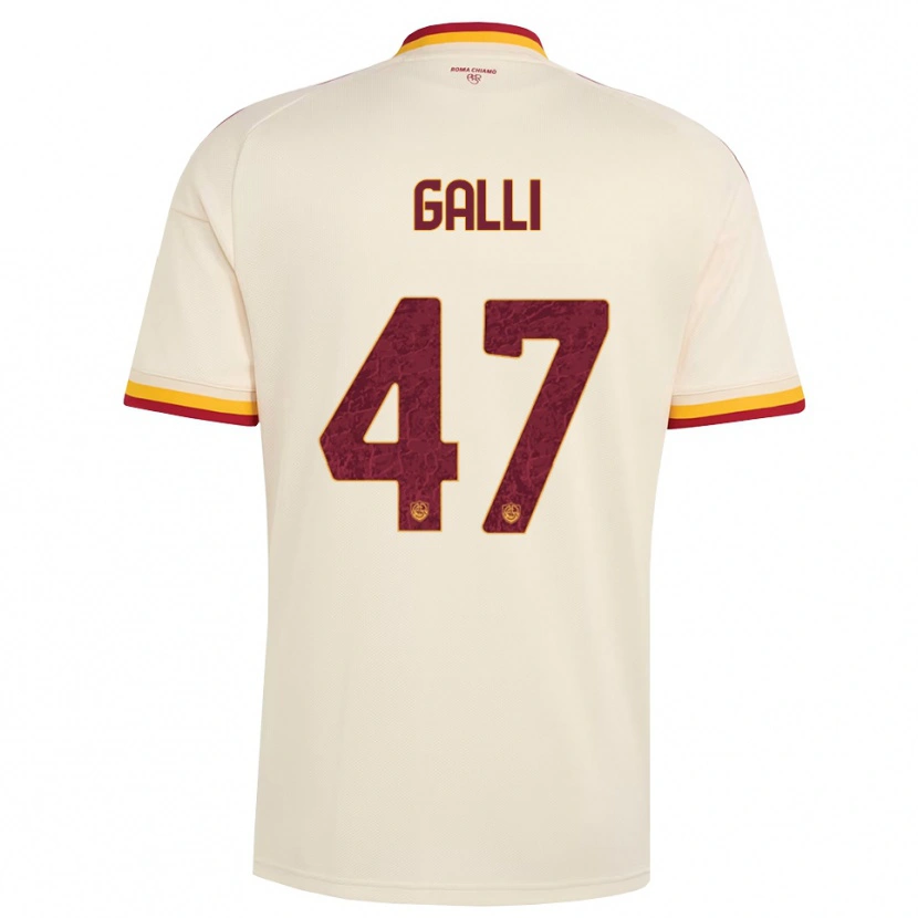 Danxen Kinderen Giulia Galli #47 Champagne Rood Geel Uitshirt Uittenue 2026/27 T-Shirt België