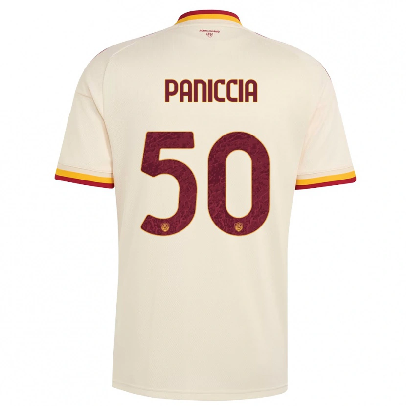 Danxen Kinderen Martina Paniccia #50 Champagne Rood Geel Uitshirt Uittenue 2026/27 T-Shirt België
