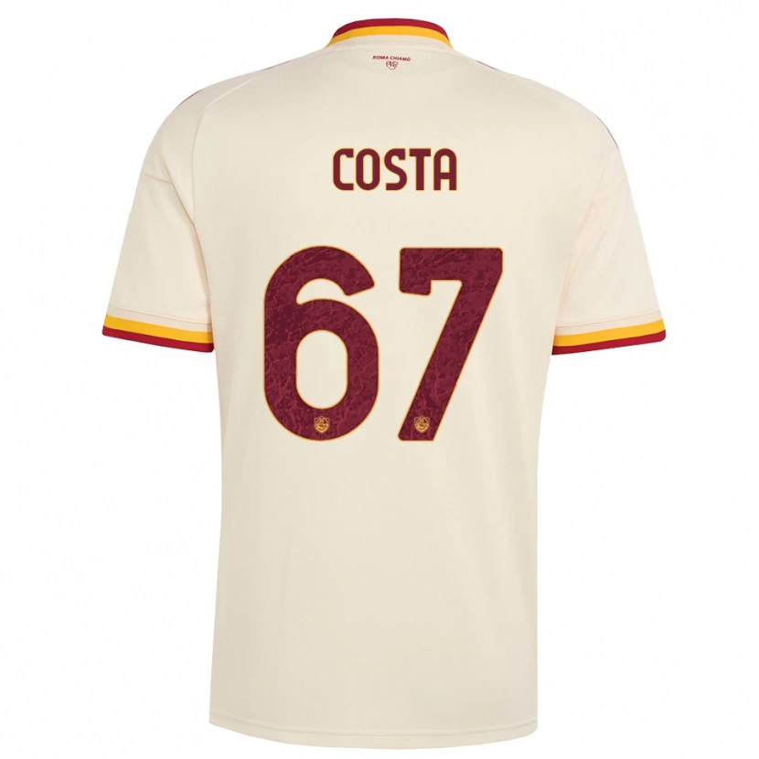 Danxen Kinderen João Costa #67 Champagne Rood Geel Uitshirt Uittenue 2026/27 T-Shirt België