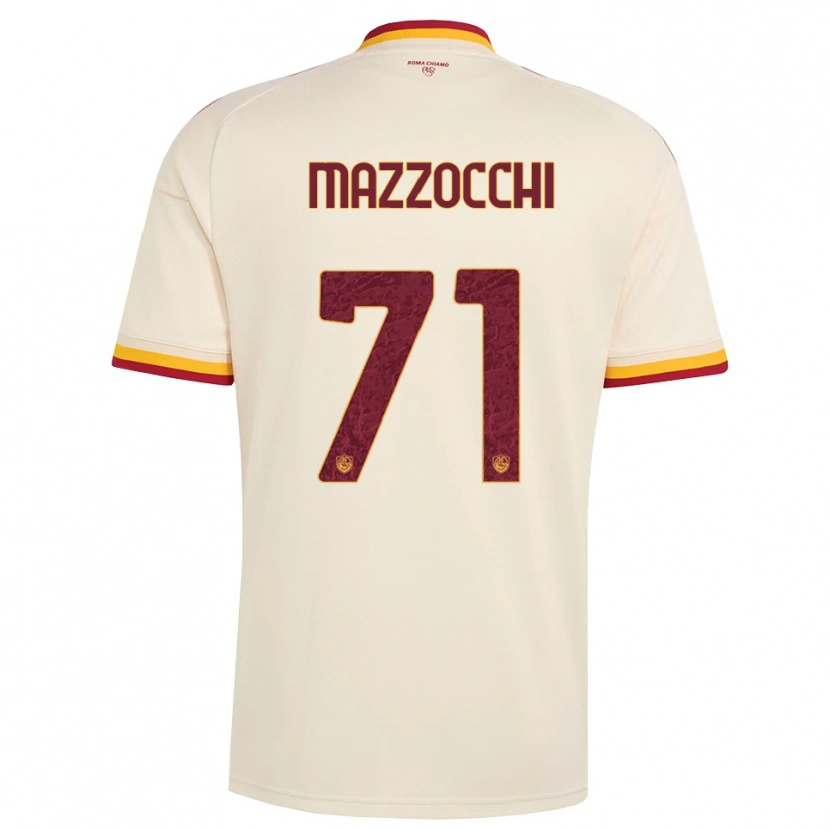 Danxen Kinderen Giulia Mazzocchi #71 Champagne Rood Geel Uitshirt Uittenue 2026/27 T-Shirt België