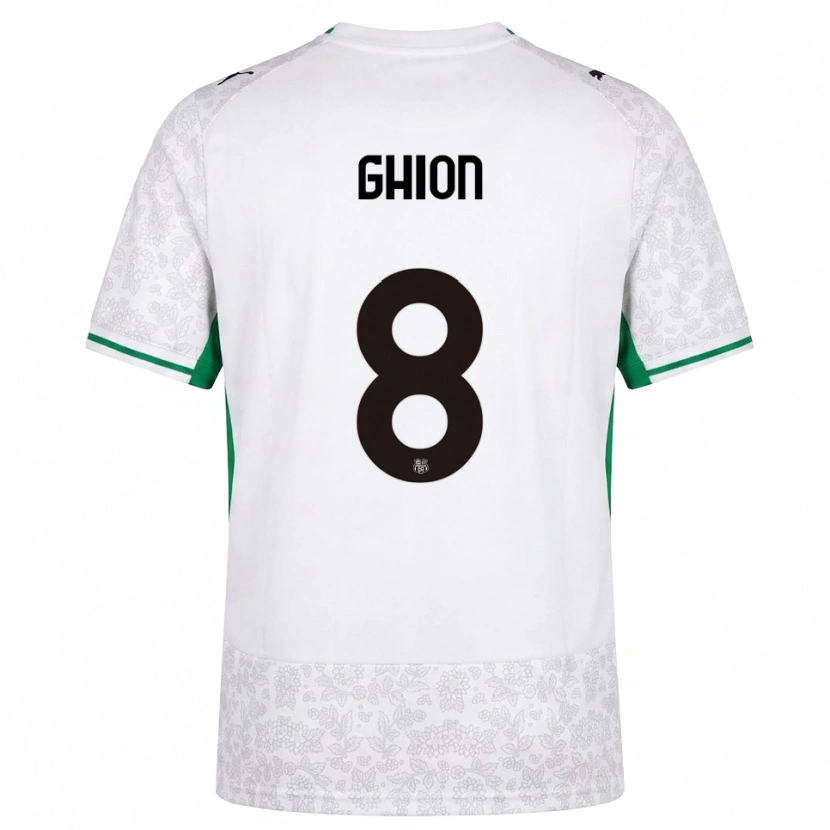 Danxen Kinderen Andrea Ghion #8 Wit Zwart Groen Uitshirt Uittenue 2026/27 T-Shirt België