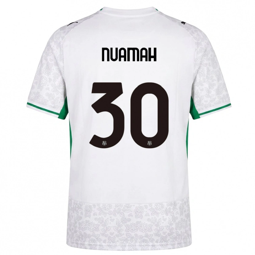 Danxen Kinderen Patrick Nuamah #30 Wit Zwart Groen Uitshirt Uittenue 2026/27 T-Shirt België