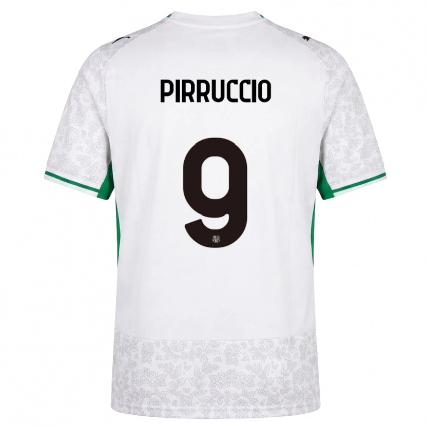 Danxen Kinderen Federico Pirruccio #9 Wit Zwart Groen Uitshirt Uittenue 2026/27 T-Shirt België