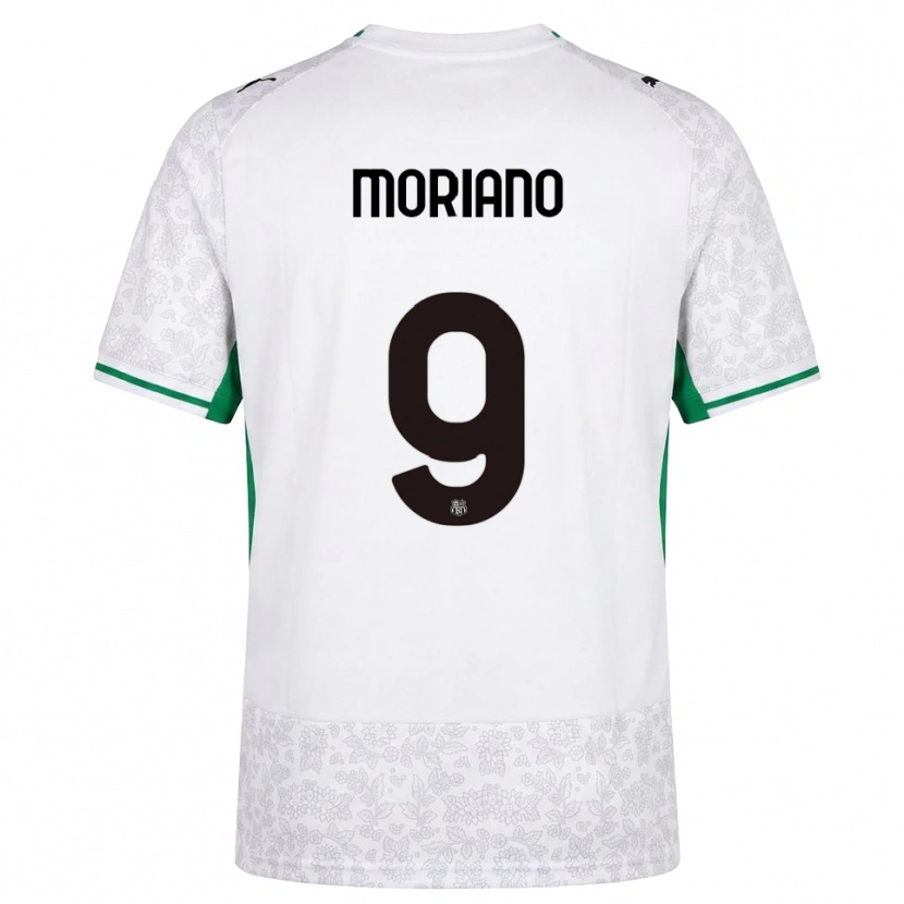 Danxen Kinderen Andrea Moriano #9 Wit Zwart Groen Uitshirt Uittenue 2026/27 T-Shirt België