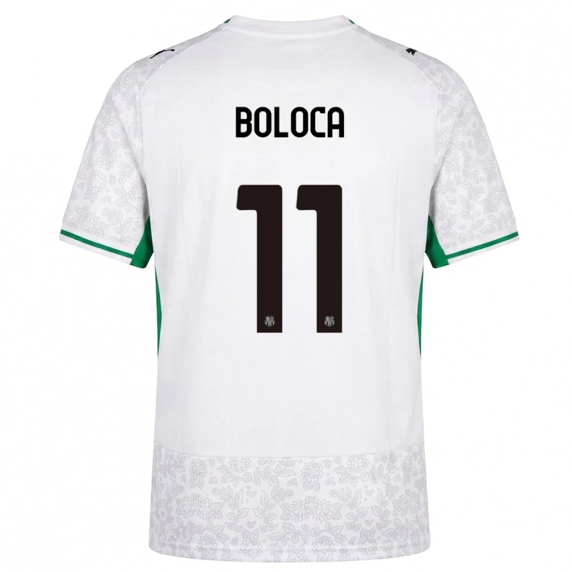 Danxen Kinderen Daniel Boloca #11 Wit Zwart Groen Uitshirt Uittenue 2026/27 T-Shirt België