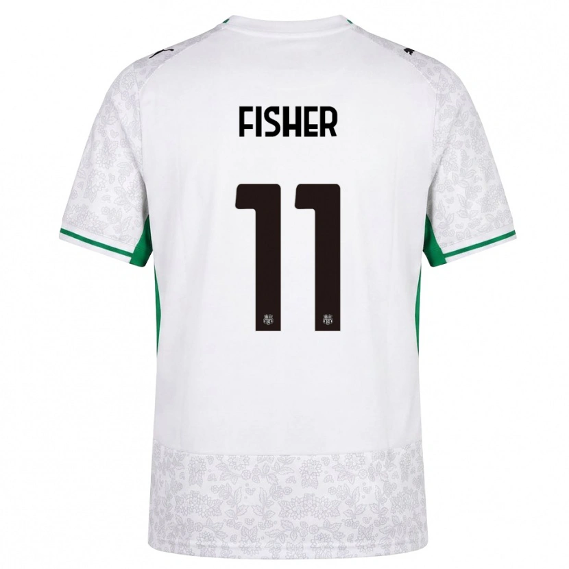 Danxen Kinderen Samantha Tru Fisher Conde #11 Wit Zwart Groen Uitshirt Uittenue 2026/27 T-Shirt België