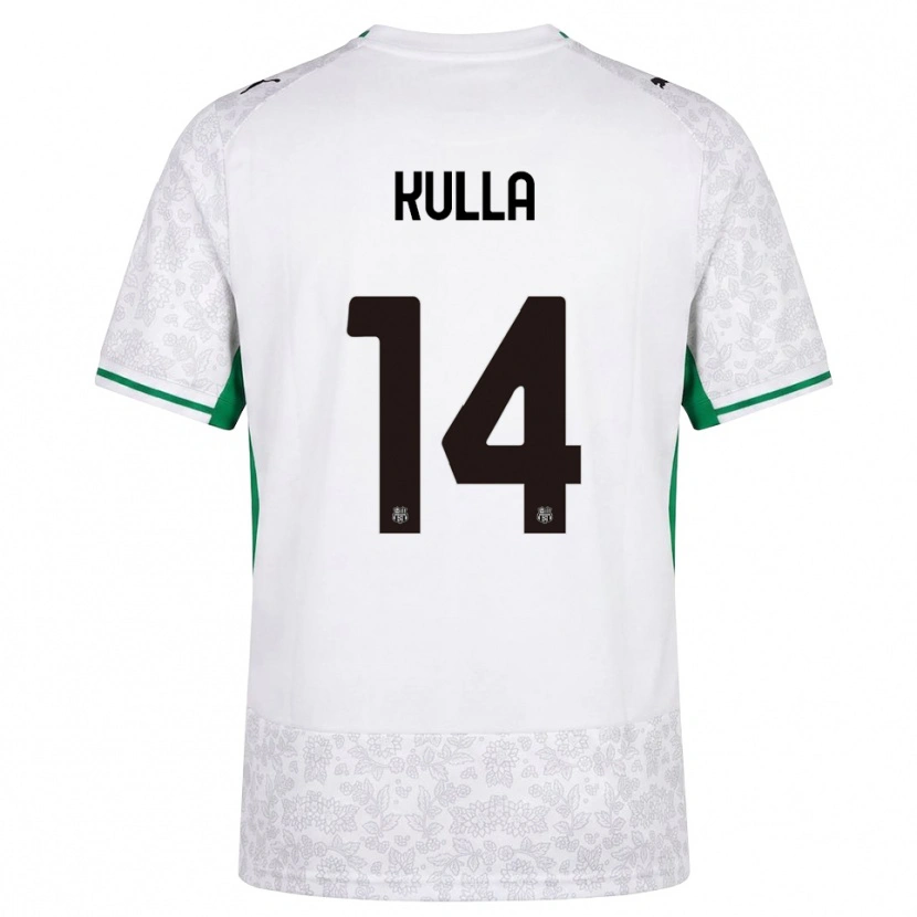 Danxen Kinderen Gabriel Kulla #14 Wit Zwart Groen Uitshirt Uittenue 2026/27 T-Shirt België