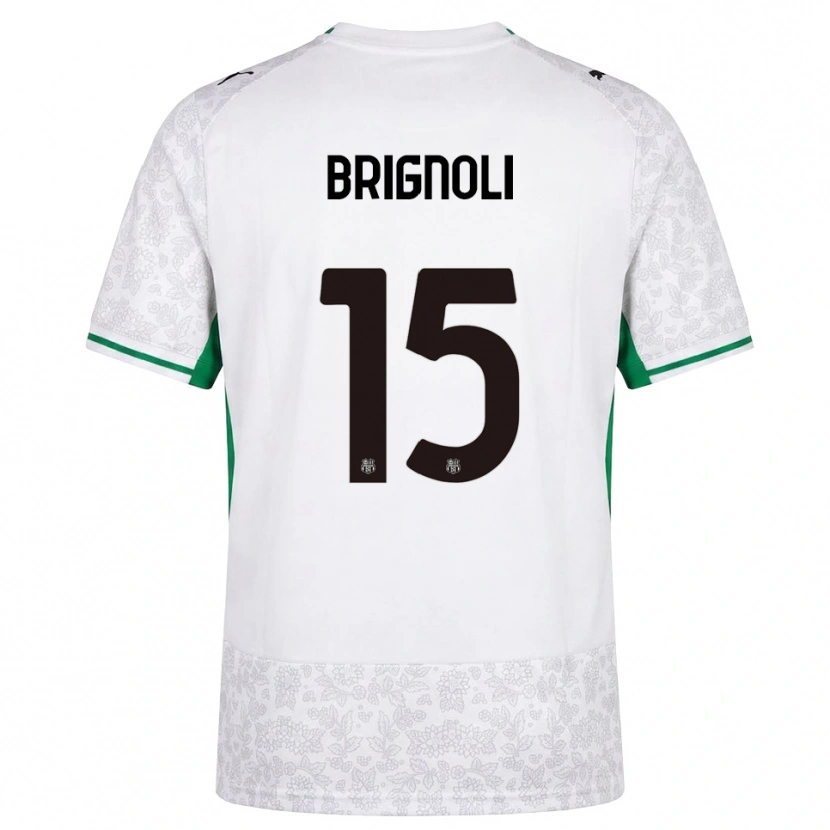 Danxen Kinderen Benedetta Brignoli #15 Wit Zwart Groen Uitshirt Uittenue 2026/27 T-Shirt België