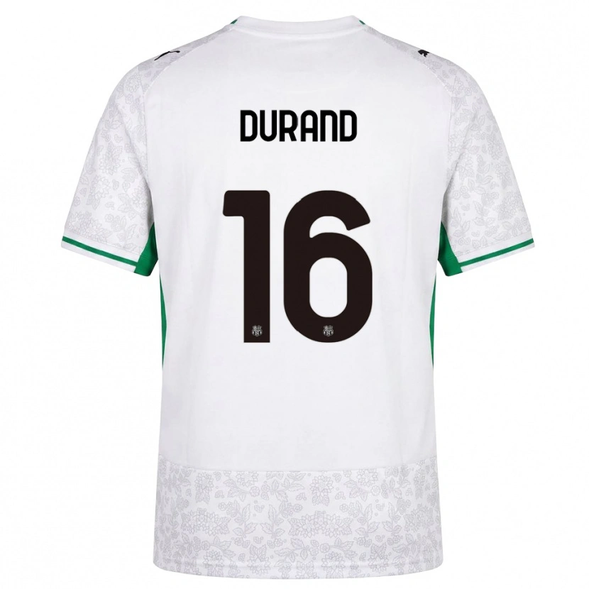 Danxen Kinderen Solène Durand #16 Wit Zwart Groen Uitshirt Uittenue 2026/27 T-Shirt België