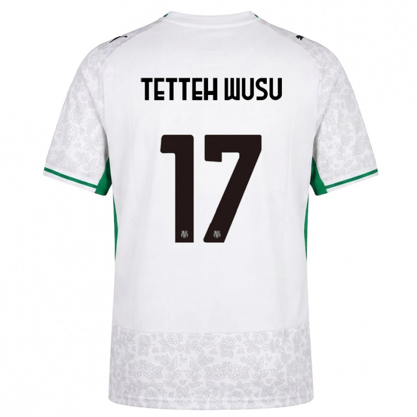 Danxen Kinderen Mattias Tetteh Wusu #17 Wit Zwart Groen Uitshirt Uittenue 2026/27 T-Shirt België