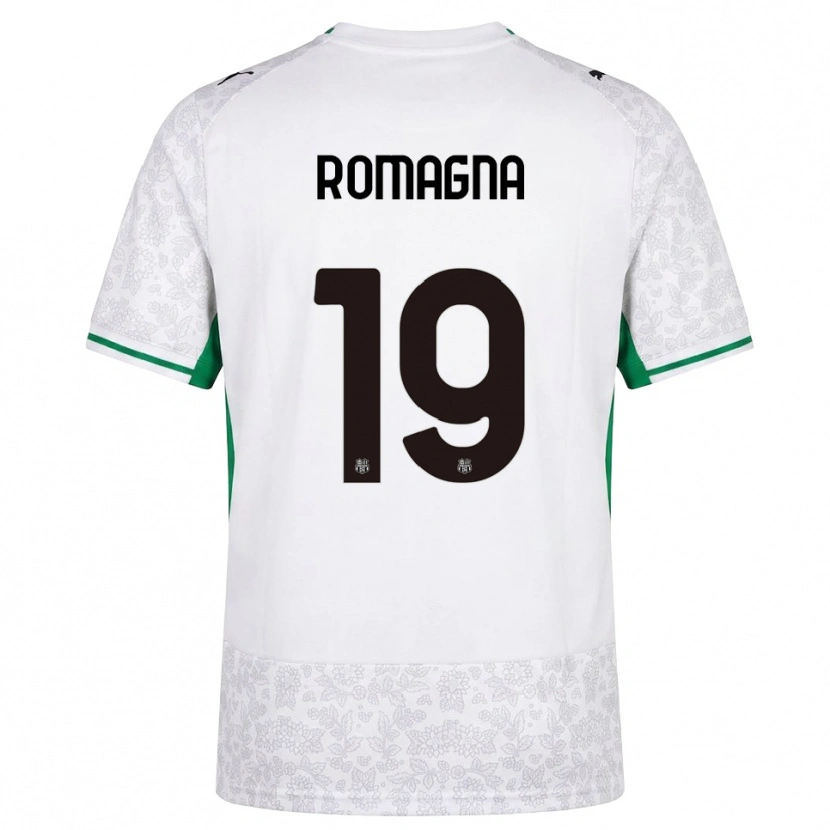 Danxen Kinderen Filippo Romagna #19 Wit Zwart Groen Uitshirt Uittenue 2026/27 T-Shirt België