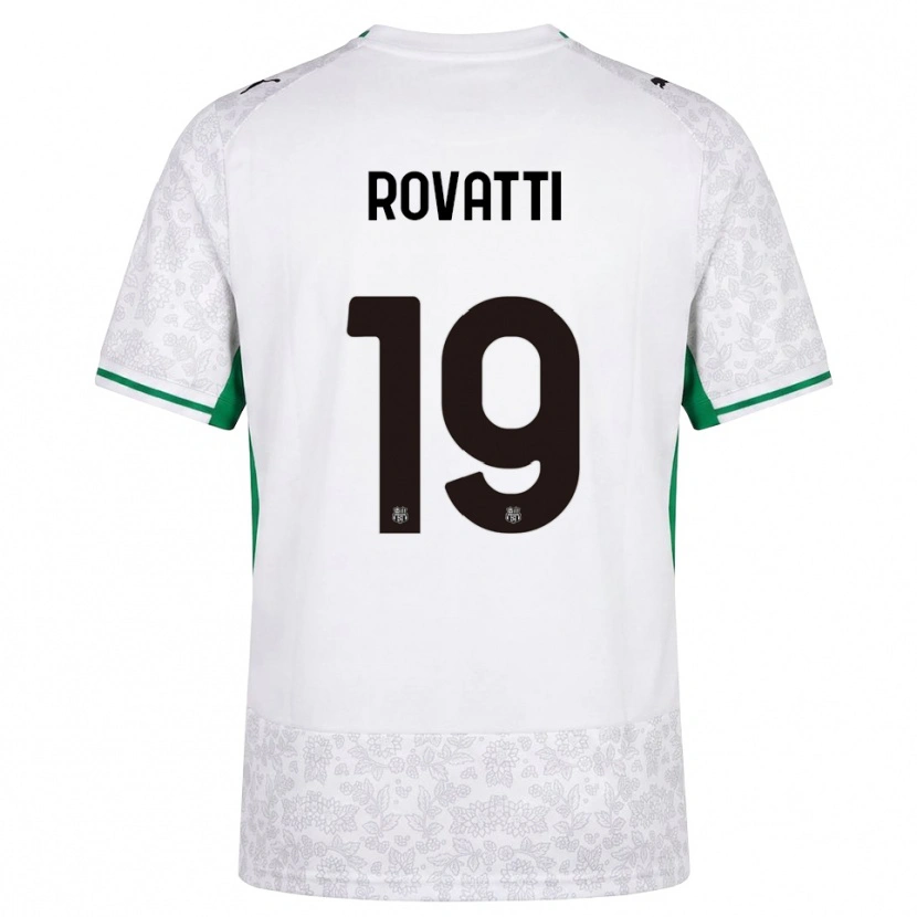 Danxen Kinderen Matteo Rovatti #19 Wit Zwart Groen Uitshirt Uittenue 2026/27 T-Shirt België