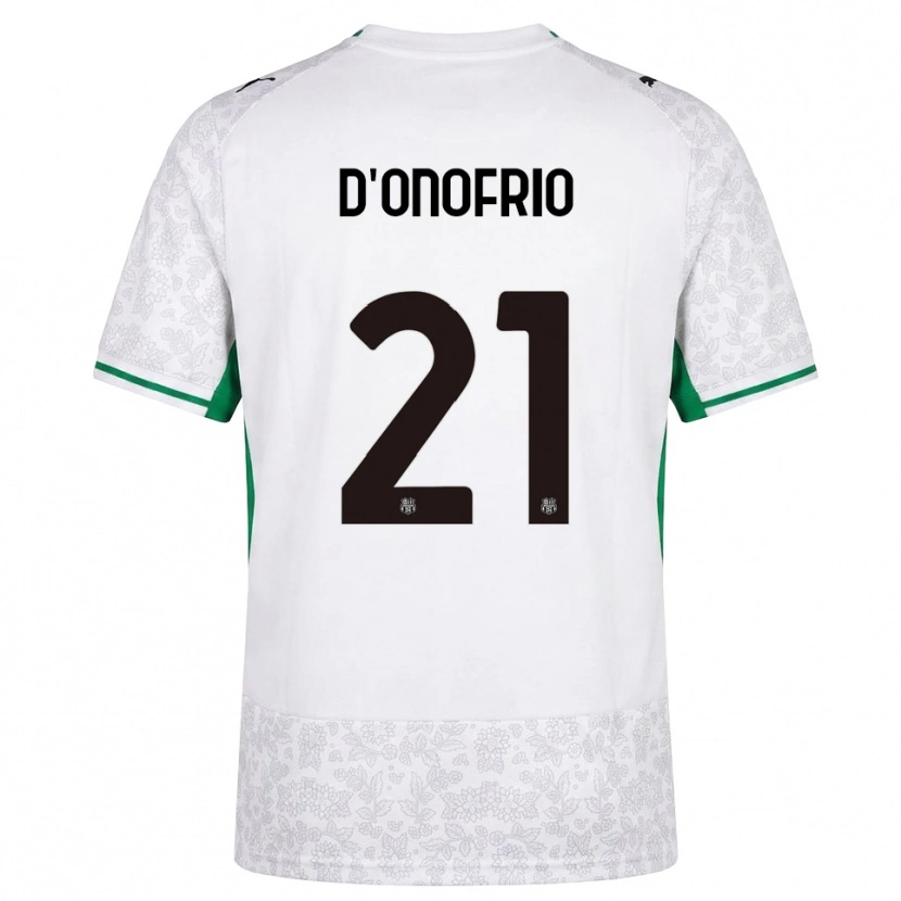 Danxen Kinderen Karol D'onofrio #21 Wit Zwart Groen Uitshirt Uittenue 2026/27 T-Shirt België