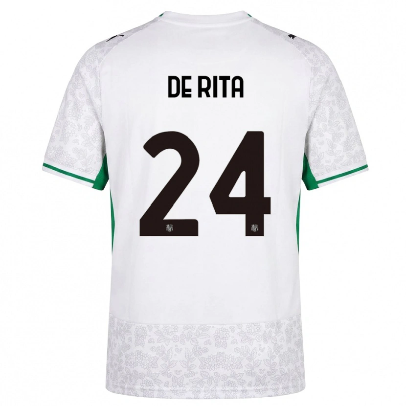 Danxen Kinderen Aurora De Rita #24 Wit Zwart Groen Uitshirt Uittenue 2026/27 T-Shirt België