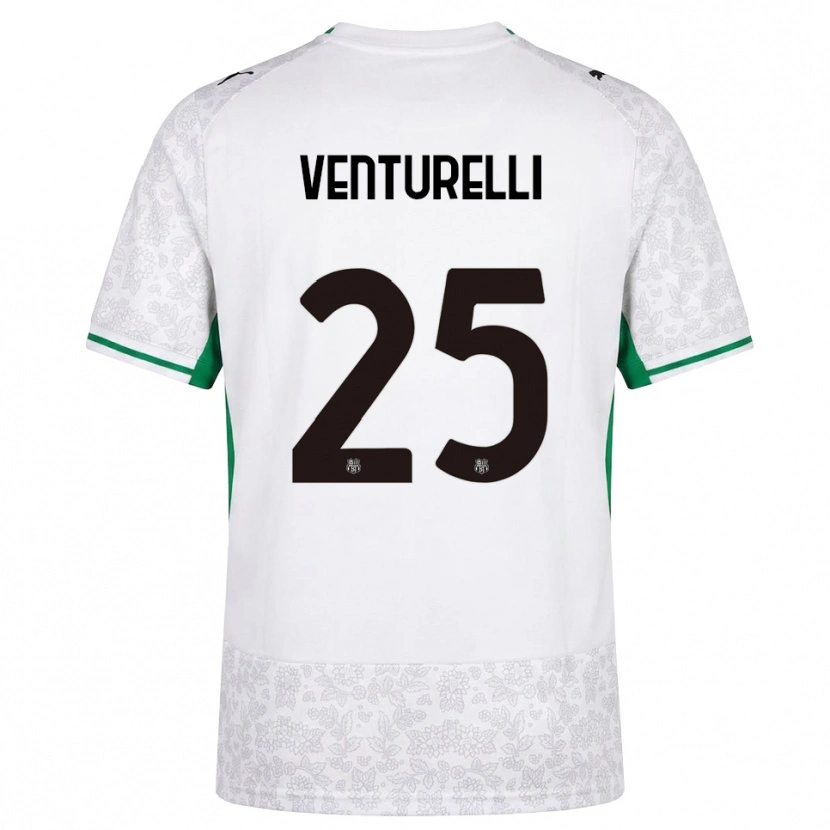 Danxen Kinderen Caterina Venturelli #25 Wit Zwart Groen Uitshirt Uittenue 2026/27 T-Shirt België