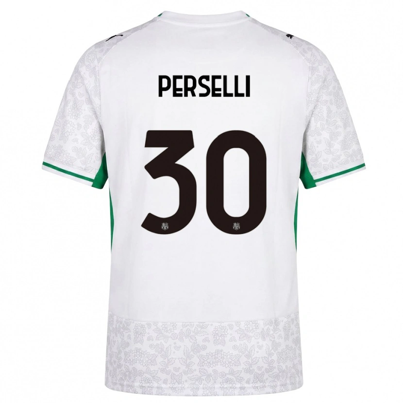 Danxen Kinderen Manuela Perselli #30 Wit Zwart Groen Uitshirt Uittenue 2026/27 T-Shirt België