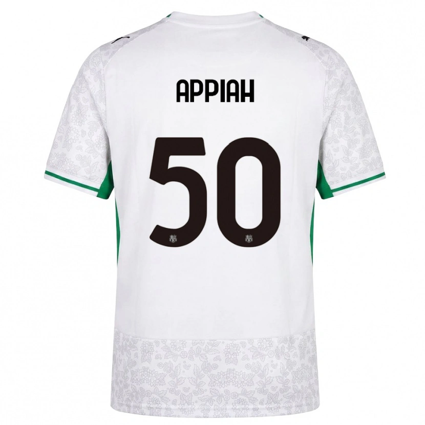 Danxen Kinderen Lorenzo Appiah #50 Wit Zwart Groen Uitshirt Uittenue 2026/27 T-Shirt België