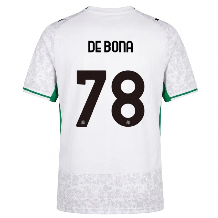Danxen Kinderen Francesca De Bona #78 Wit Zwart Groen Uitshirt Uittenue 2026/27 T-Shirt België