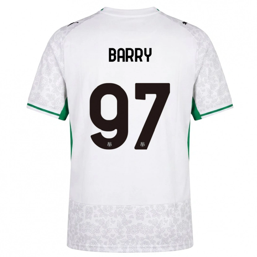 Danxen Kinderen Omar Barry #97 Wit Zwart Groen Uitshirt Uittenue 2026/27 T-Shirt België