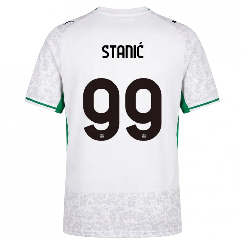 Danxen Kinderen Paulina Stanić #99 Wit Zwart Groen Uitshirt Uittenue 2026/27 T-Shirt België