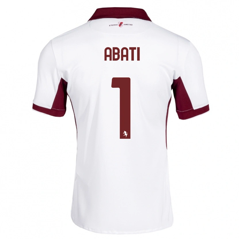 Danxen Kinderen Lorenzo Abati #1 Bordeauxrood Wit Rood Uitshirt Uittenue 2026/27 T-Shirt België