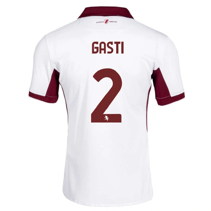 Danxen Kinderen Habtamu Gasti #2 Bordeauxrood Wit Rood Uitshirt Uittenue 2026/27 T-Shirt België