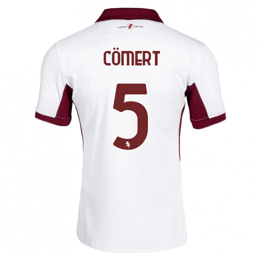 Danxen Kinderen Eray Cömert #5 Bordeauxrood Wit Rood Uitshirt Uittenue 2026/27 T-Shirt België