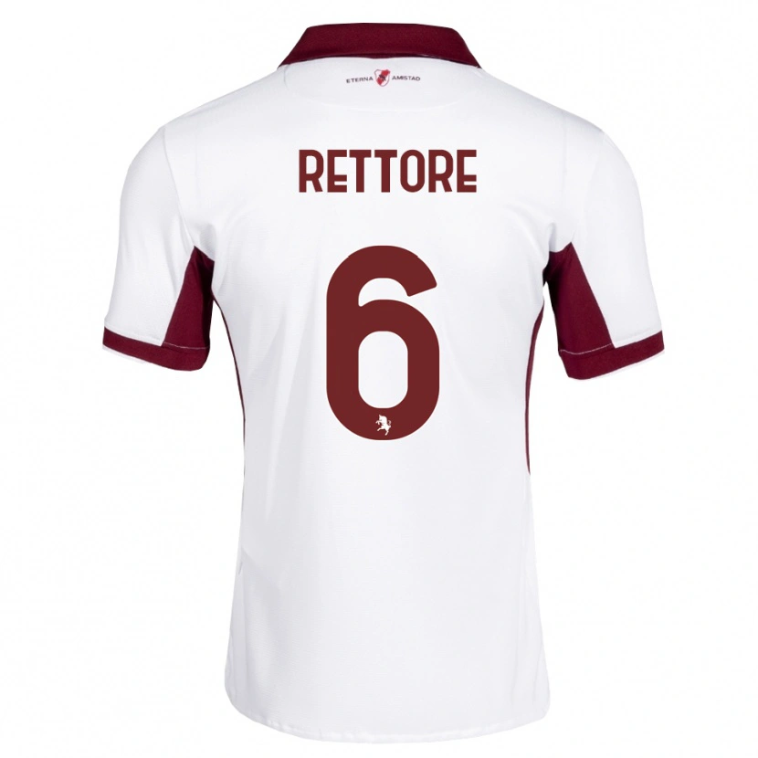 Danxen Kinderen Mirko Rettore #6 Bordeauxrood Wit Rood Uitshirt Uittenue 2026/27 T-Shirt België