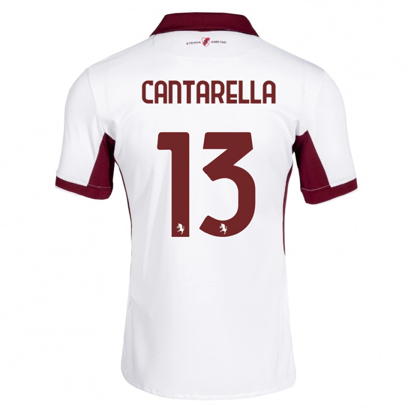 Danxen Kinderen Luca Cantarella #13 Bordeauxrood Wit Rood Uitshirt Uittenue 2026/27 T-Shirt België